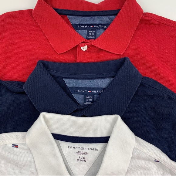 Tommy Hilfiger Polo Shirts Bundle of 3 Size 12-14 - Picture 3 of 6